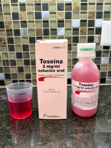 Toseina Sirup bestellen flasche mit messbecher zur exakten dosierung