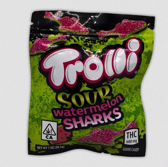 Trolli sour Watermelon Sharks THC 600mg